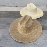 Hat Palm Leaf Western Hat with Flat Brim