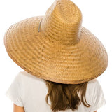 Hat Oversized palm leaf lifeguard hat for maximum sun protection