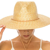 Hat NATURAL STRAW RANCHER HAT WITH CHIN CORD