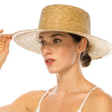 Hat Palm Leaf Gambler Hat