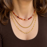 Golden Baby Beaded Stacker Necklace