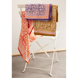 Block Print Waist Scarf - Olive Iris