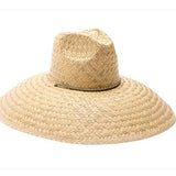 Hat Oversized palm leaf lifeguard hat for maximum sun protection