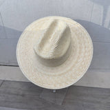 Hat Palm Leaf Western Hat with Flat Brim