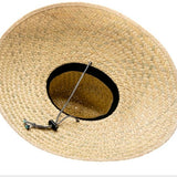 Hat Oversized palm leaf lifeguard hat for maximum sun protection