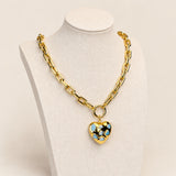 The Emily Specked Heart Necklace