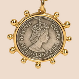 Queen Elizabeth Studded Replica Coin