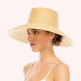 Hat Fine Wheat Straw Lampshade Hat – UPF 50+ Adjustable Fit