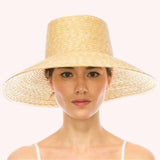 Hat Fine Wheat Straw Lampshade Hat – UPF 50+ Adjustable Fit