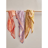 Block Print Waist Scarf - Olive Iris