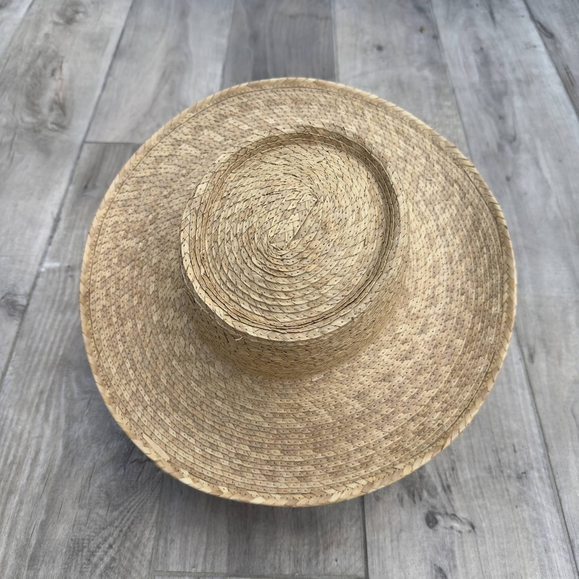 Hat Palm Leaf Gambler Hat