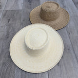 Hat Palm Leaf Gambler Hat