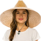 Hat Oversized palm leaf lifeguard hat for maximum sun protection
