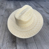 Hat Palm Leaf Western Hat with Flat Brim