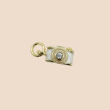 Tiny Enamel Camera with cz
